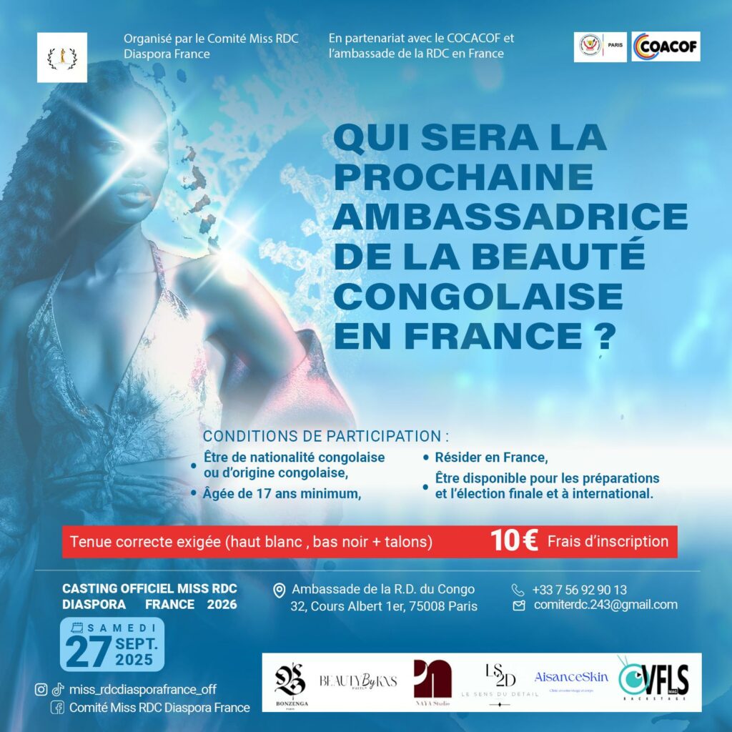 casting Miss RDC Diaspora France 2026